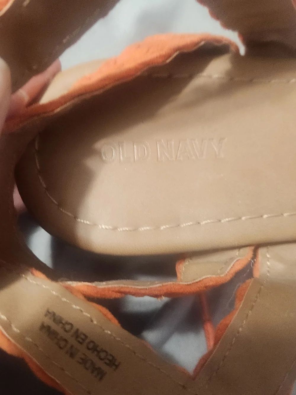 Old Navy Orange Braided Lace-Up Gladiator Sandals